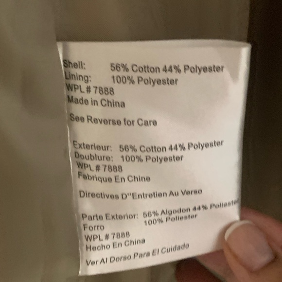 Michael Kors Khaki Belted Trench Rain Coat Size M - Picture 12 of 13